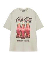 Coca Cola Beige Sold Here Ice Cold Short Sleeved T-Shirt Unisex 4XL