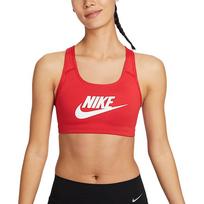 Nike Swoosh Vidutinio palaikymo Greitai džiūstantis Paminkštintas Treniruočių Glaudus Sportinis Liemenėlė Moterims sportinis liemenėlė 899371-657 M red
