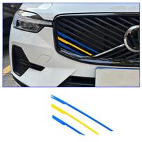 Volvo XC60, S90, XC90 dekoratyvinės grotelių juostelės - Tinka 26 modeliams, trijų spalvų priekinių grotelių priedai.