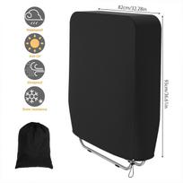 Black Waterproof Folding Chair Cover Outdoor Dustproof UV Protection Storage Bag For Reclining Furniture
