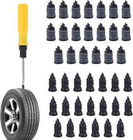 21 Pcs Vacuum Tire Repair Spiral Rubber Nails Kit With Screwdriver For Car Truck Bike Quick Fix