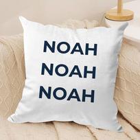 Luxury Brand N-Noah Cushion Cover Short Plush Double-Sided Print Square Throw Pillow Covers Sofa Home Cushion Decor Peach skin 18*18(CM)-1Pcs