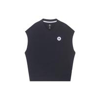 Converse Vests Men's Black V neck Moderate Knitted Fabric 10025908-A02 XL