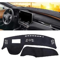Prietaisų skydelio kilimėlis vidinei centrinei konsolei tinka Lexus 2023 2024 RX350 RX350h RX500h RX450h+ prietaisų skydelio kilimėlio uždangalo priedams (Juoda) 2023-2024RX flannel(HAS H