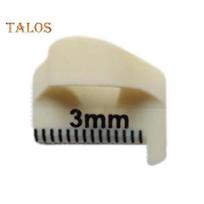 2/3/4MM Siuvimo šablonas Piršto liniuotė DIY Siuvimo rankdarbių projektai Lopininis siuvinėjimas 3D spausdinti Siuvimo trafaretų įrankiai su tikslia skale Dovana siuvimo entuziastams 3mm šviesiai geltonos spalvos