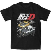 Initial D Merch Tandems AE86 Vs FD Rx-7 Shirt Men Women's 100% Cotton Fashion Drift Racing Car T-shirt Short Sleeve Clothes S