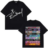 2026 Free Style Britney Spears Graphic Summer Couple T-shirts Men Women Clothing Vintage T-shirt Casual Classic Tee Cotton Streetwear 4XL