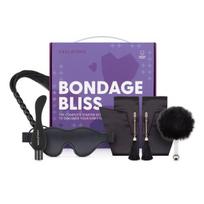 Sekso prekių rinkinys FeelzToys Bondage Bliss Starter Set, violetinis/juodas