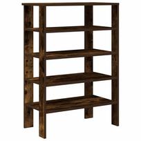 Shoe Rack Smoked Oak 61 x 32 x 87.5 cm Wood Based Panel
