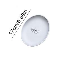 Titanium Camping Plate Multi-Purpose Creative Camping Plate For Barbecue Home Titanium Dinnerware Round Frosted Picnic Gear