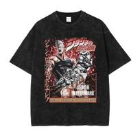 HUANHUSHENG JoJo's Bizarre Adventure Men's Cotton T-Shirt XL