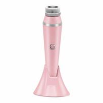 4 Replaceable Brush Heads Face Cleansing Device Silicone Face Scrubber  Daily rožinė