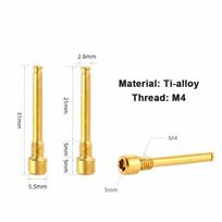 2 Sets M4 Threaded Disc Brake Caliper Bolts 31mm Length Brake Caliper Screws  for Road Bicycle auksas