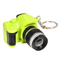 Creative camera Mini Led Light Flashing Camera Simulation Cameras Camera Keychain Keychain Toys žalia