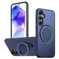 360° magnetinis laikiklis dėklas, skirtas Samsung Galaxy A56 A36 A26 A16 A06 A17 A07 A55 A35 A25 A05 S, Magsafe šarvuotas smūgiams atsparus dangtelis Galaxy A35 5G mėlyna