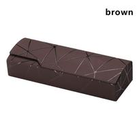 Unisex Handmade Rectangle Protective Case Sunglasses Case Glasses Box Eyewear Protector raudona