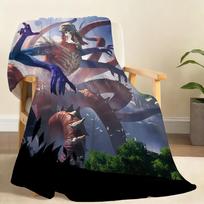 Hot Game M Magic The G GatheringS Blanket Soft Throw Blanket for Home Bedroom Bed Sofa Picnic Travel Office Rest Blanket Gift 75x90cm