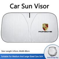 Automobilio priekinio stiklo saulės gaubtas Apsaugos nuo saulės lenta Porsche Cayenne Panamera Macan 911 718 Taycan Boxster Cayman 918 Pajun