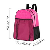 Portable Roller Skates Bag Ice Hockey Backpack Multi-functional Children Roller Skate Safety Harness Bag Hockey Accessories rožinė