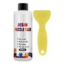 Puzzle Glue 200ml Quick Drying Clear Sealer with Applicator for Jigsaw Puzzles Painting Photo Fabric Art Craft Preservation