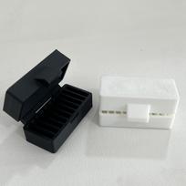 Battery Holder For 10 CR2032 Button Batteries Storage Box Individual Compartments To Avoid Misplacement And Clear Top balta