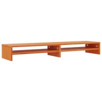 Monitor Stand Wax Brown 100 x 24 x 13 cm Solid Pine Wood