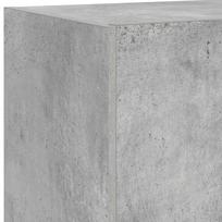 Wall Mounted TV Cabinet with RGB LED Lights Concrete Grey 60 x 35 x 31 cm