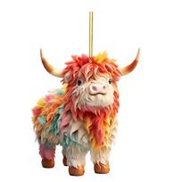 Vibrant Acrylic Cow Car Decor For Festive Celebrations And Adorable Style StyleE