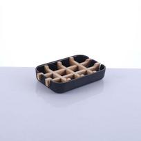 Bamboo Soap Bamboo Eco-friendly Portable Soap Dish with Handcrafted Wooden Holder and Tray for Bathroom Storage