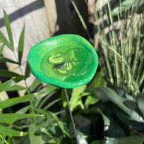 Water Dispenser Bee Watering Station Colorful Stakes Hummingbird Water Cup  Outdoor Garden oranžinė