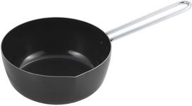 Yoshikawa Cast Iron Stove SJ3919 C-Style Stir-Fry Pan, 18cm, 1.8L, IH/Gas Compatible, Tsubame-Sanjo, Japan, juoda