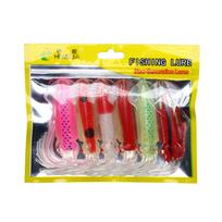 NAUJI 6Vnt. Minkštas kalmarų masalas 12CM 15CM Šviečiantys kalmarų žirginiai žūklės masalai, skirti žvejybai jūroje, voblerio masalas 6pcs
