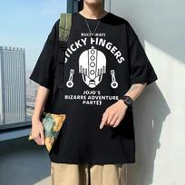 Anime JoJo's Bizarre Adventure Bucciarati Sticky Fingers Grafiniai Marškinėliai Unisex Moterų Mada Naujoviški Unisex Marškinėliai Unisex Medvilniniai Marškinėliai L