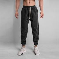 Muscle Fitness Bėgimo treniruotės Sportinės Medvilninės Kelnės Vyriškos, kvėpuojančios plonos, plonos burnos, kasdieninės sveikatos kelnės XXXL juoda