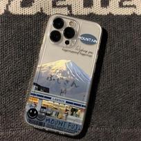 Beautiful Fuji Mountain Phone Case for Apple iPhone16promax-Soft Silicone Durable Creative Shockproof Cover on Apple 11