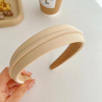 PROLY New Fashion Headband For Women Casual PU Hairband Girls Solid Color Turban Summer Headwear Hair Accessories