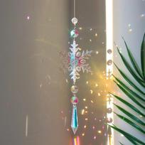 Catcher Butterfly Lotus Rainbow Christmas Decoration Crystal Diamond Moon Sun Home Garden Decoration Wind Chimes Pink Room Decor