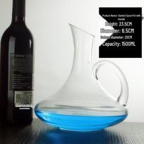 Slanted Spout Wine Decanter with Handle