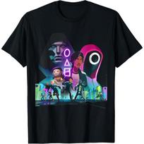 Squid Game Unleashed Keyart - Officially Licensed T-Shirt S juoda