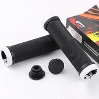 2pcs Mountain Road Cycling Bike Bicycle MTB Handlebar Cover Grips Smooth Soft Rubber Anti-slip Handle Grip Lock Bar End. Black