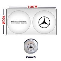 Automobilio lipdukas 2026 Naujas Benz automobiliui Priekinio lango saulės skydelis Apsauga Sulankstomas priekinio stiklo UV blokavimo dangtelis Mercedes Benz C180 C200 C26
