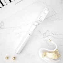 Bluetooth Selfie Stick with Fill Light and Universal Mobile Bracket balta