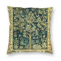 Tree Of Life By William Morris Cushion Cover Two Side 3D Print Snakeshead Textile Throw Pillow Case for Living Room Pillowcase 30x30cm 12x12in
