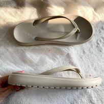Eva Women’s Non-Slip Summer Flip-Flops - Toe-Post Beach Sandals for Outdoor Wear, Solid Colors, High-End Feel 40/41 chaki