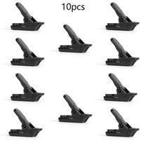 Ten Pieces Outdoor Tarpaulin Clips Camping Tents Awning Wind Rope Clamp Equipment Plastic Clip Buckle Fixed Jaw Grip Hook Accesorios 10pcs