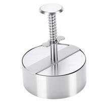 Burger Press, 4.5 Inch Hamburger Press, 304 Stainless Steel Non Stick Burger Patty Maker for Beef, Vegetables, Rice