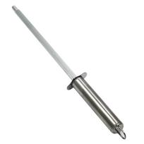 Profesionalus peilių galandimo strypas Deimantinis galandimo strypas Hionavimo plienas virtuviniams peiliams Buitiniai nerūdijančio plieno peiliai Length 30cm gray