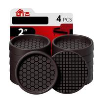 4PCS Chair Leg Floor Protector Covers 2  Rubber Furniture Pads Furniture Pads Protectors For Hardwood Floors Prevent Sliding