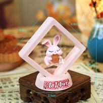 Cute Mini Mid-Autumn Ornament Floating Box Miniature Rabbit Statue  Desktop Display Decorations Style 7