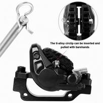 2 Sets M4 Threaded Disc Brake Caliper Bolts Titanium Alloy Caliper Screws  for Mountain Bike sidabras